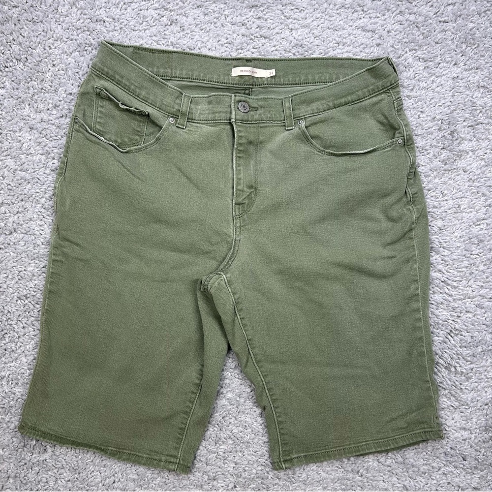 Levi's Olive Green Women's Bermuda Shorts